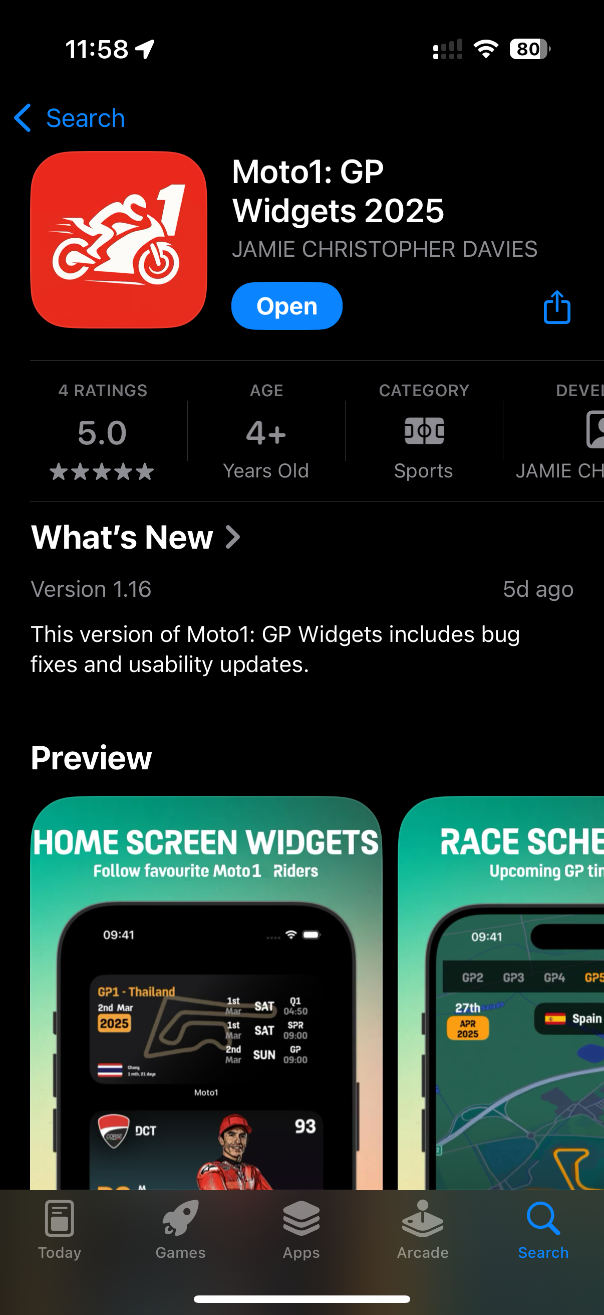 Download Moto1 app from App Store